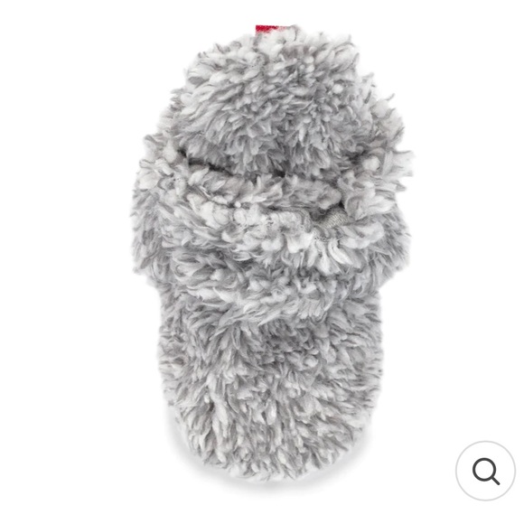 FURRY GRIPPER BABY BOOTIE - HEATHER GRAY - Picture 5 of 9